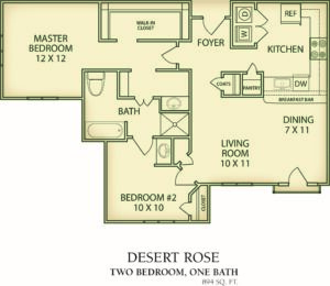 Desert Rose Floorplan